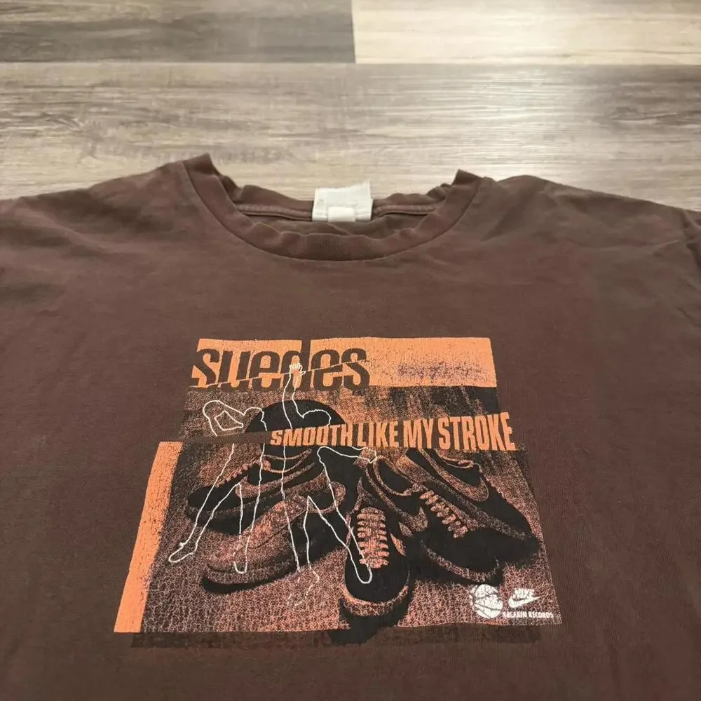 Vintage nike suedes smooth like my stoke t shirt 00s L - Picture 2 of 7